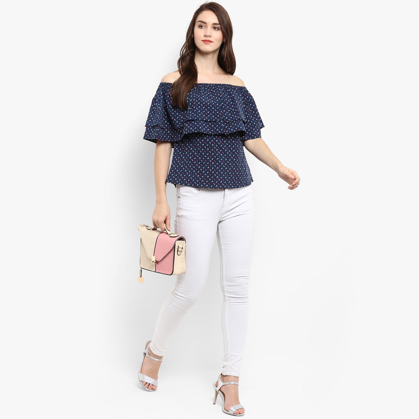 Finding Product Women's Printed Off-Shoulder Top