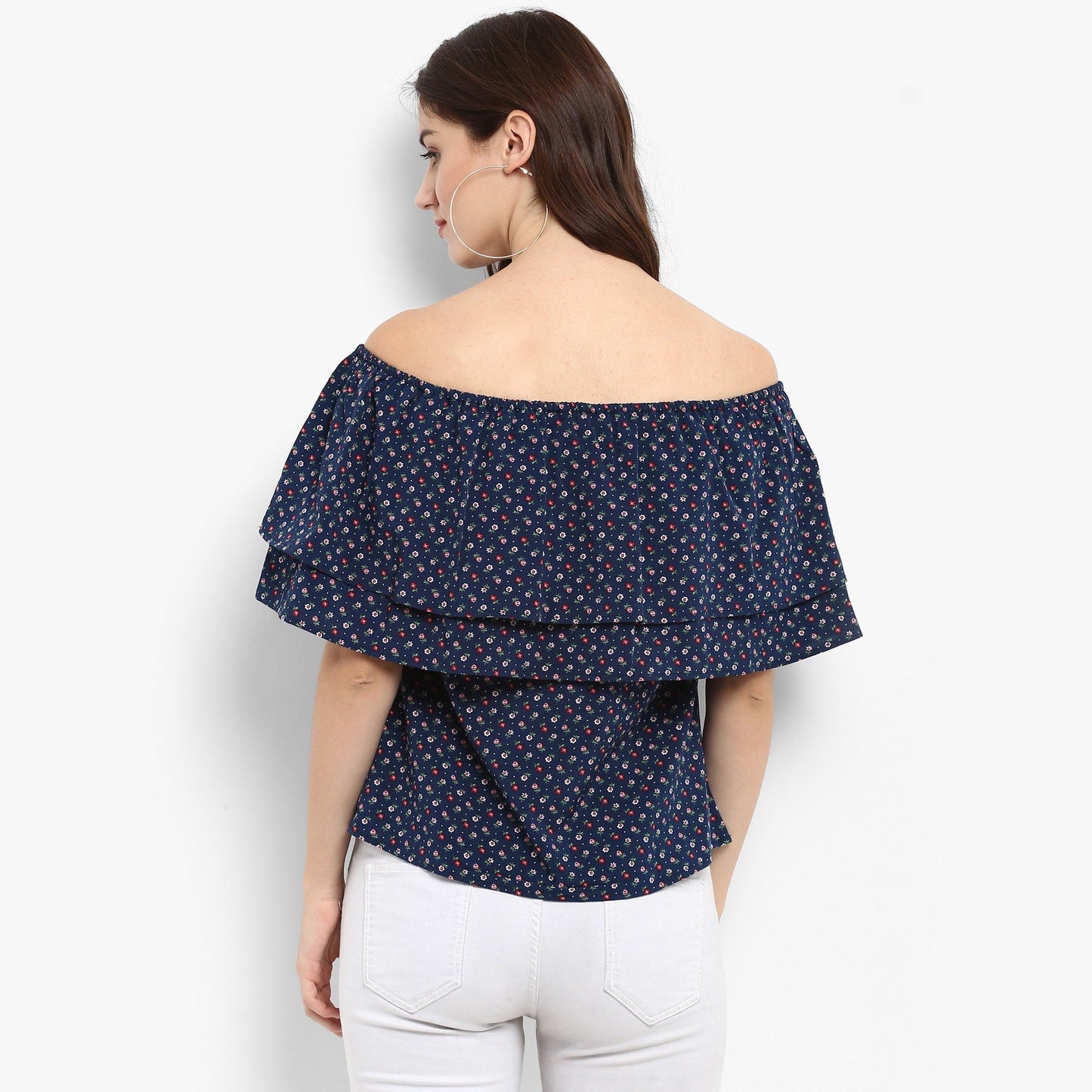 Finding Product Women's Printed Off-Shoulder Top