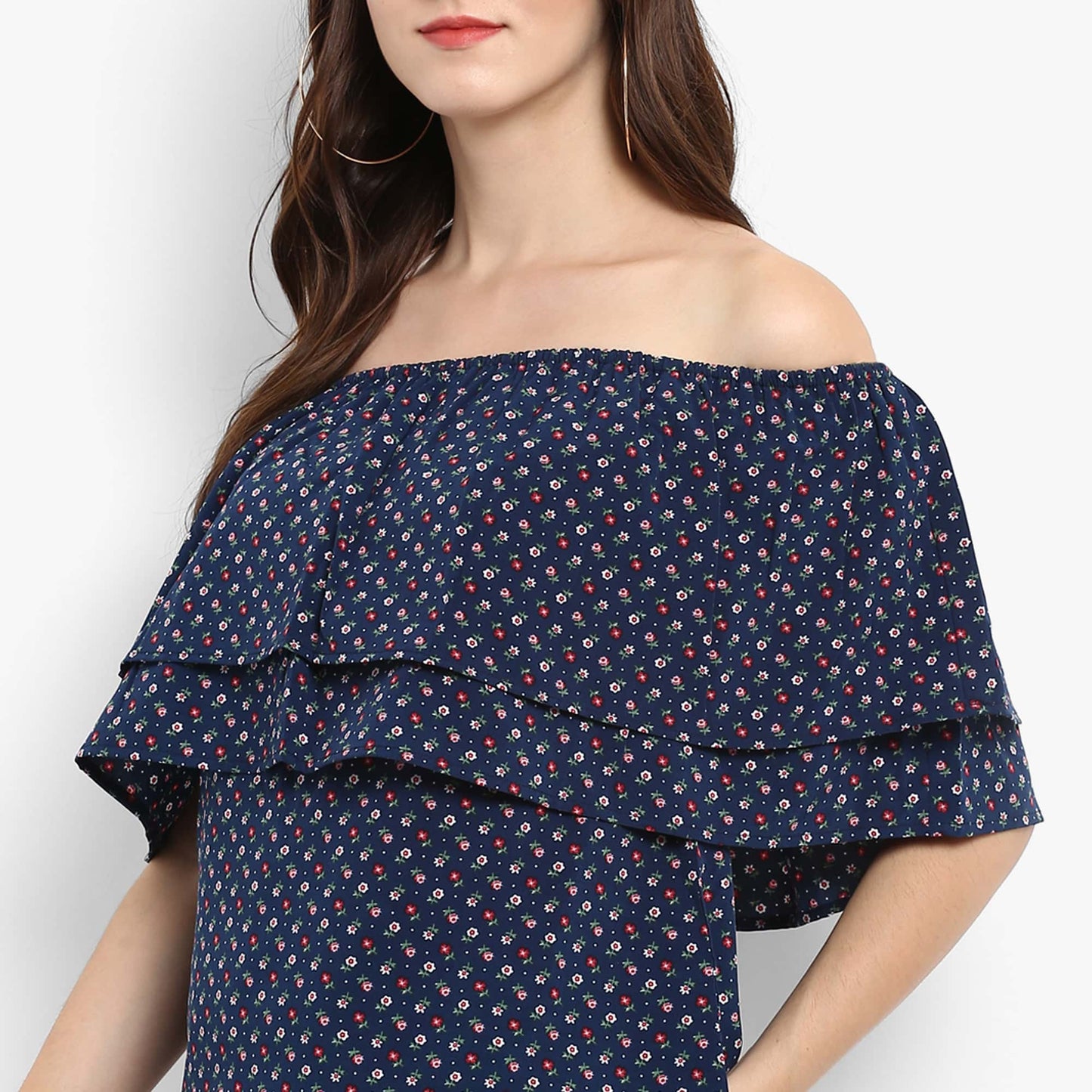 Finding Product Women's Printed Off-Shoulder Top