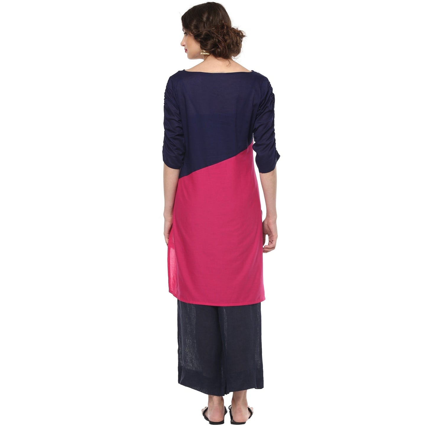 Finding Product Casual 3/4 Sleeve Solid Women's Kurti