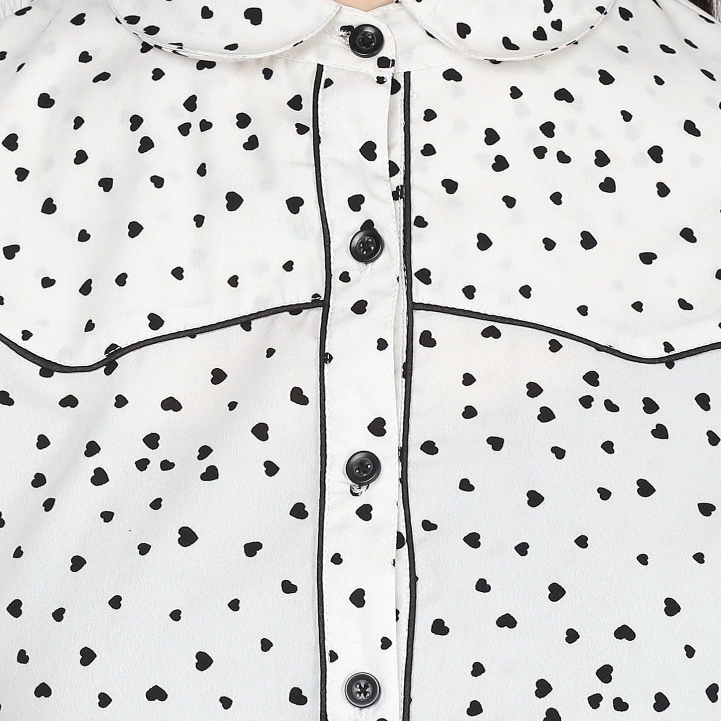 Finding Product Women's Monocromatic Piping Shirt Top