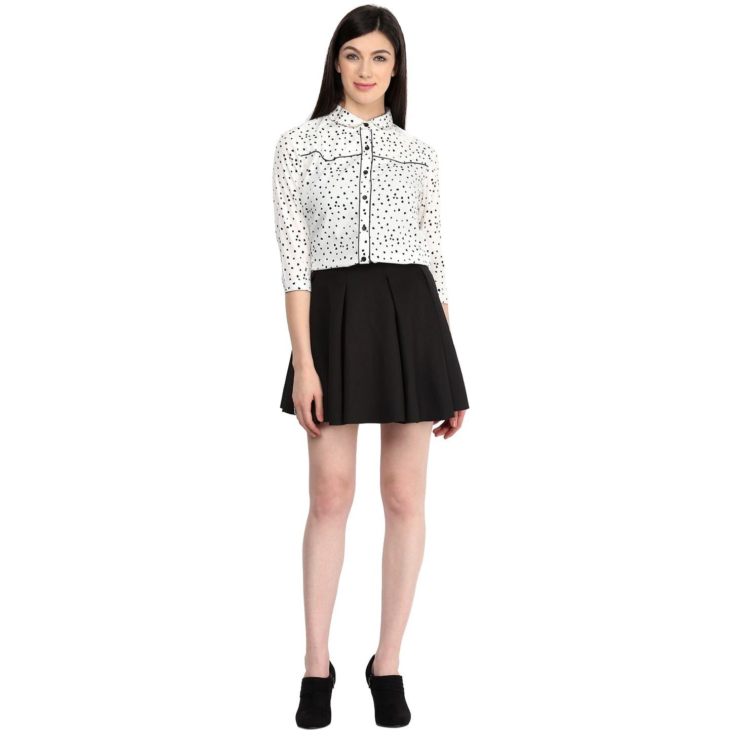 Finding Product Women's Monocromatic Piping Shirt Top