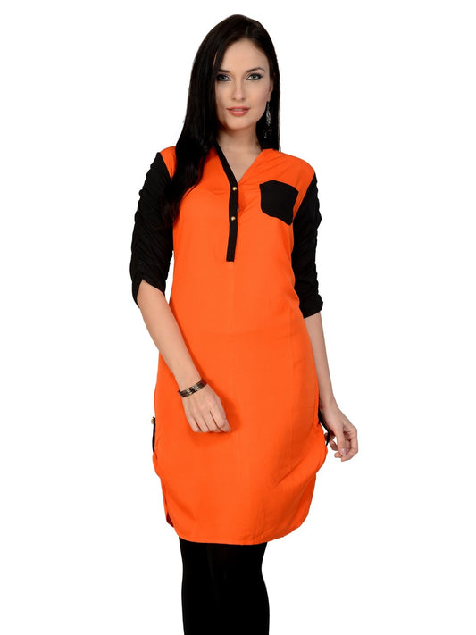 Finding Product Women's Casual 3/4 Sleeve Printed Kurti