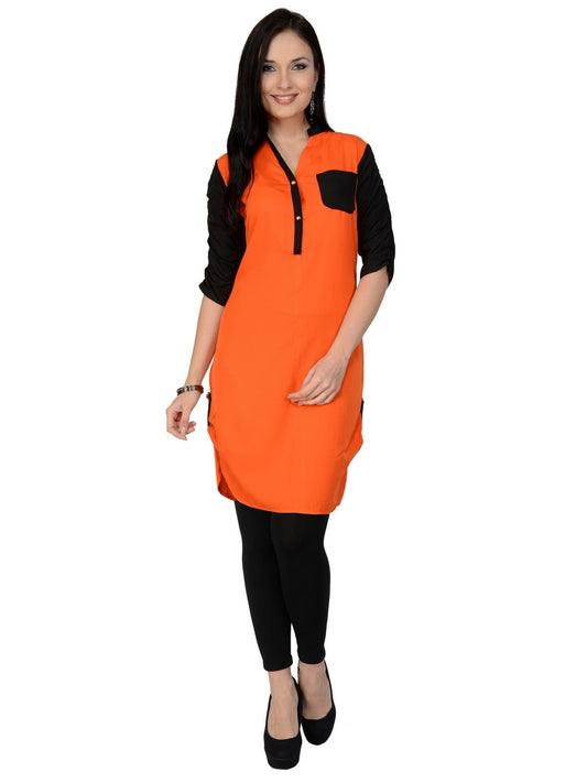 Finding Product Women's Casual 3/4 Sleeve Printed Kurti
