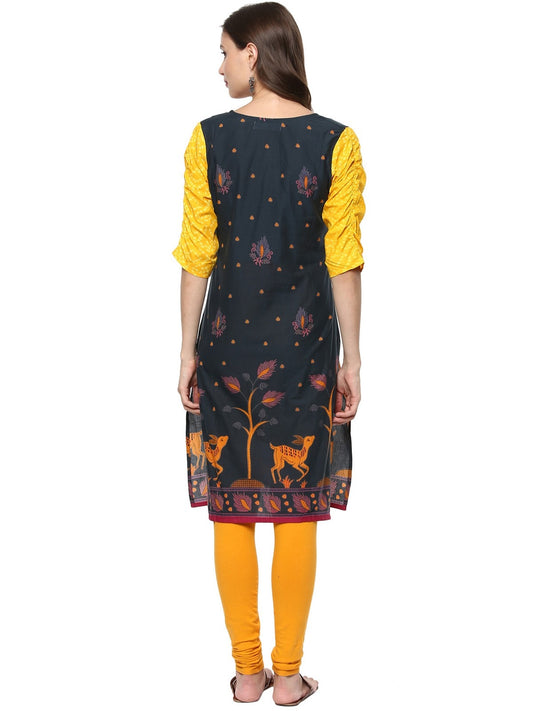 Finding Product Casual 3/4 Sleeve Printed Women's Kurti