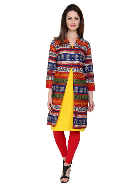 Finding Product Women's Casual Full Sleeve Printed Kurti