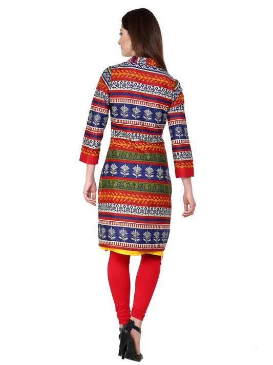 Finding Product Women's Casual Full Sleeve Printed Kurti