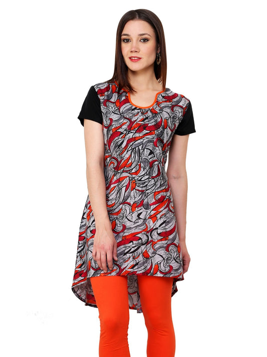 Finding Product Women's Grey High Low Hem Kurti