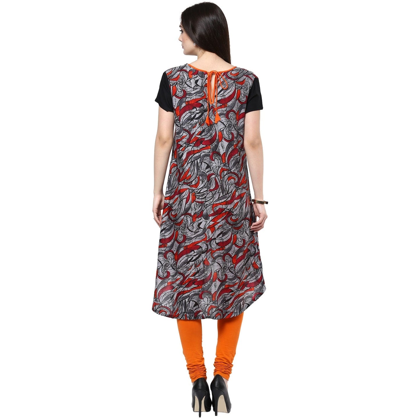 Finding Product Women's Grey High Low Hem Kurti