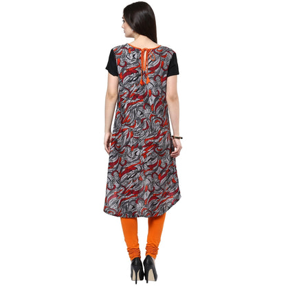 Finding Product Women's Grey High Low Hem Kurti