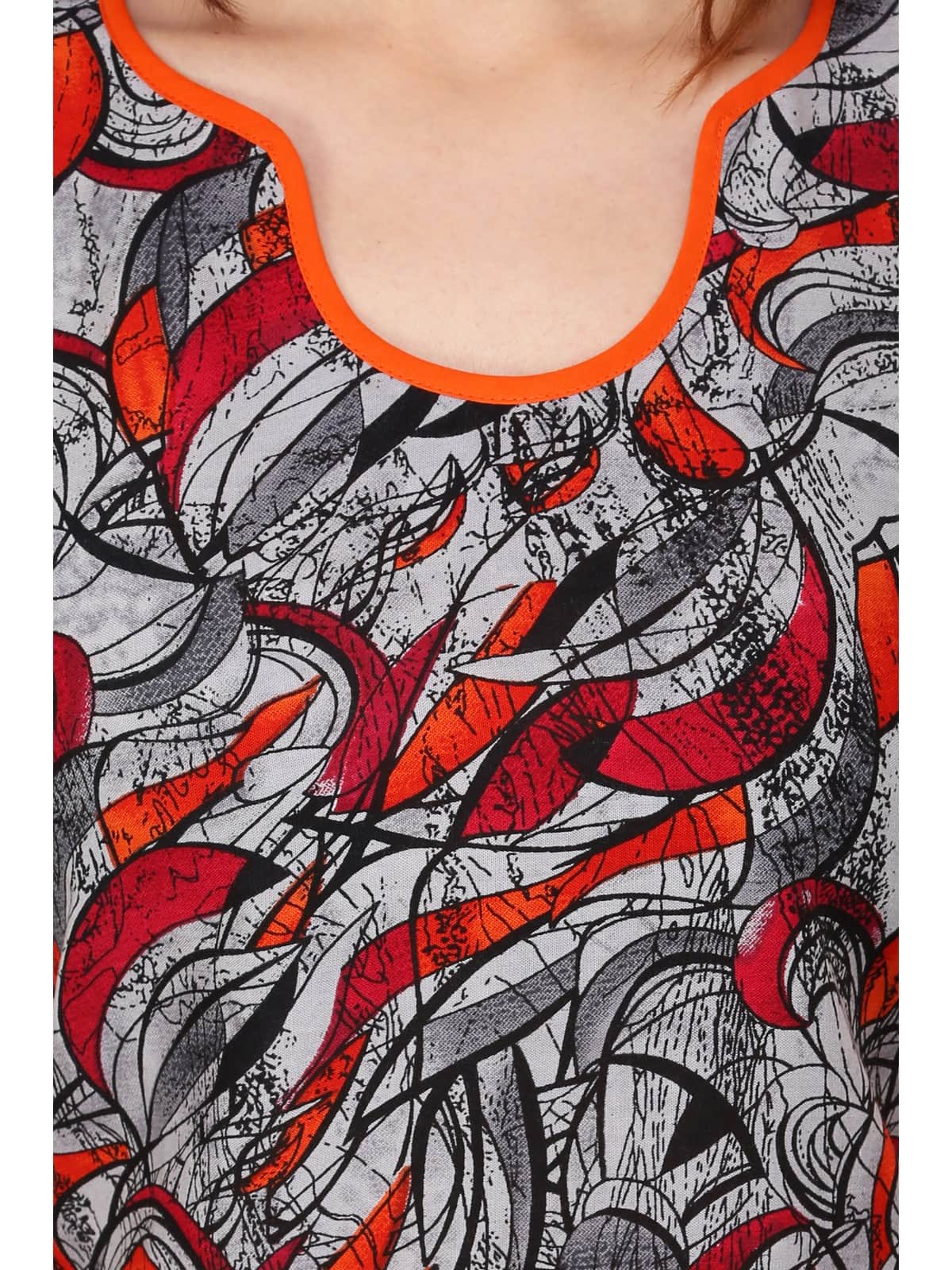 Finding Product Women's Grey High Low Hem Kurti