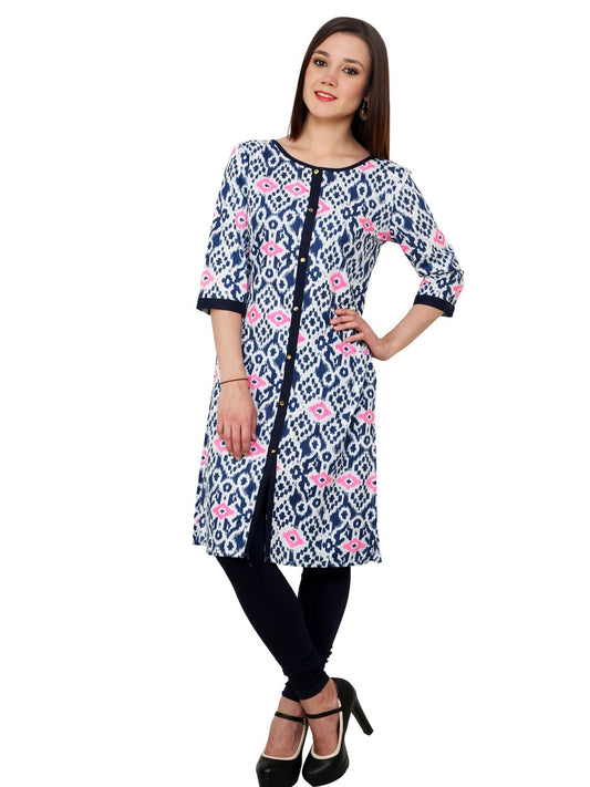 Finding Product Women's Neon Block Print Kurti