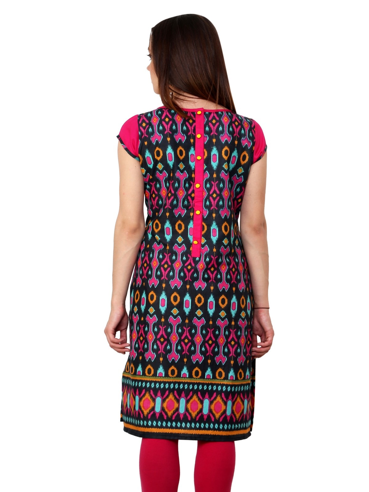 Finding Product Women's Ikat Print Keyhole Kurti