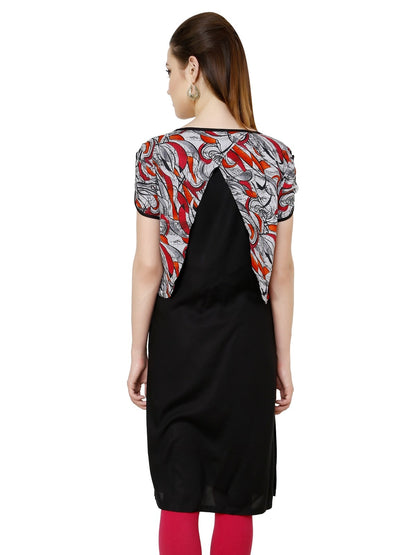 Finding Product Women's Grey Petal Crop Kurti