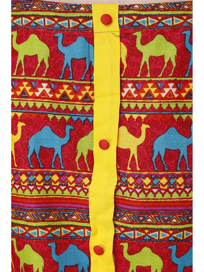 Finding Product Women's Camel Knotted Sleeve Kurti