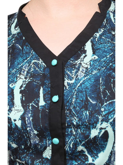 Finding Product Women's Abstract Print Jacket Kurti