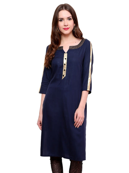 Finding Product Women's brocade Placket Kurti