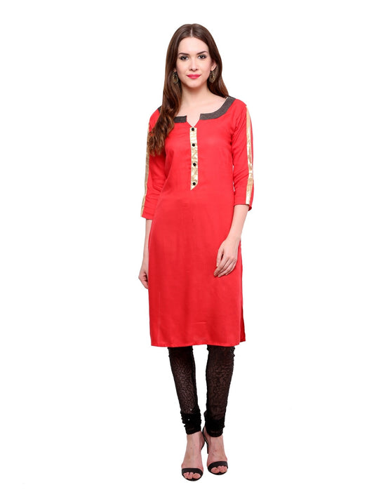 Finding Product Women's brocade Placket Kurti