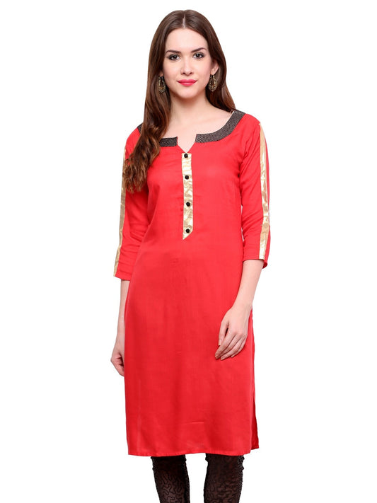 Finding Product Women's brocade Placket Kurti