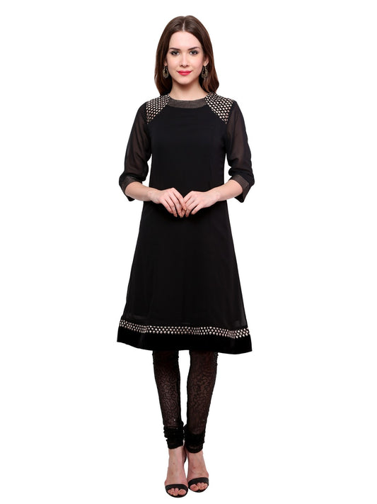 Finding Product Women's Shoulder Brocade Kurti