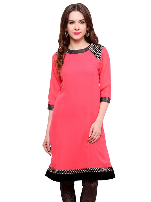 Finding Product Women's Shoulder Brocade Kurti