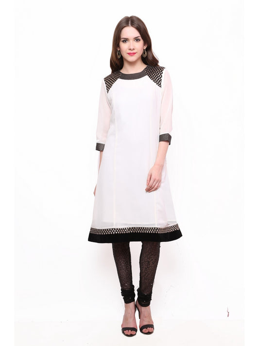 Finding Product Women's Shoulder Brocade Kurti