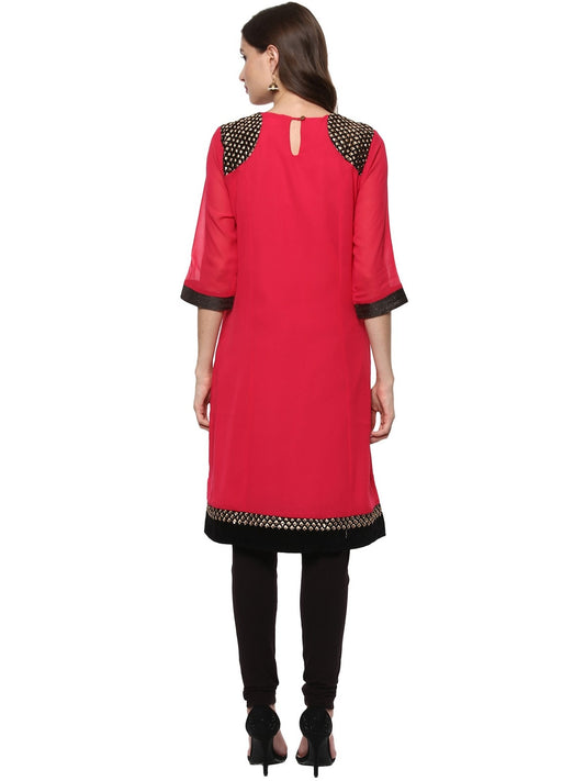 Finding Product Women's Shoulder Brocade Kurti