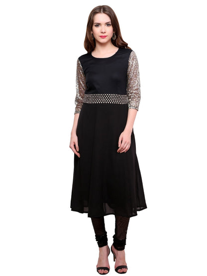Finding Product Women's Brocade Belt Kurti