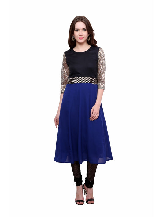 Finding Product Women's Brocade Belt Kurti