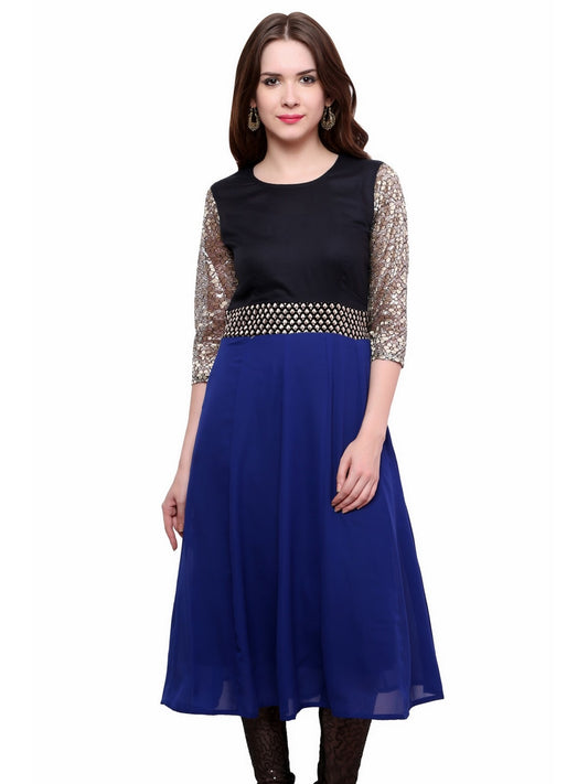 Finding Product Women's Brocade Belt Kurti