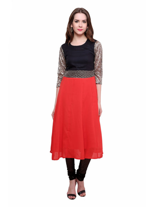 Finding Product Women's Brocade Belt Kurti