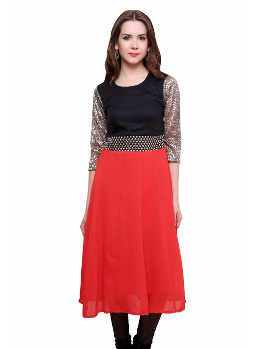 Finding Product Women's Brocade Belt Kurti