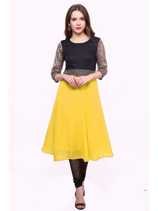 Finding Product Women's Brocade Belt Kurti