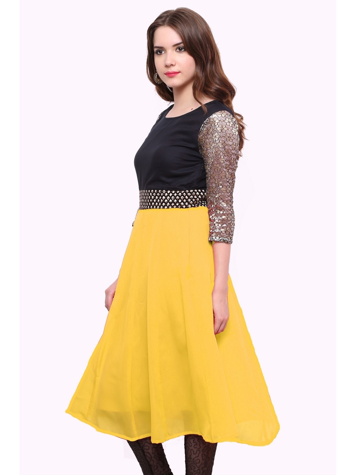 Finding Product Women's Brocade Belt Kurti