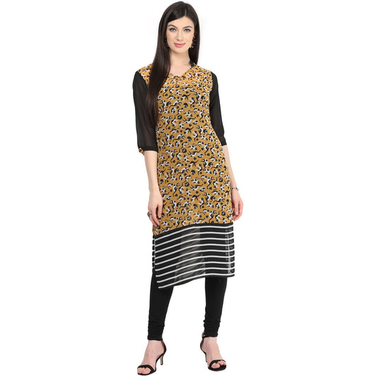 Finding Product Women's Red Abstract Print Kurti