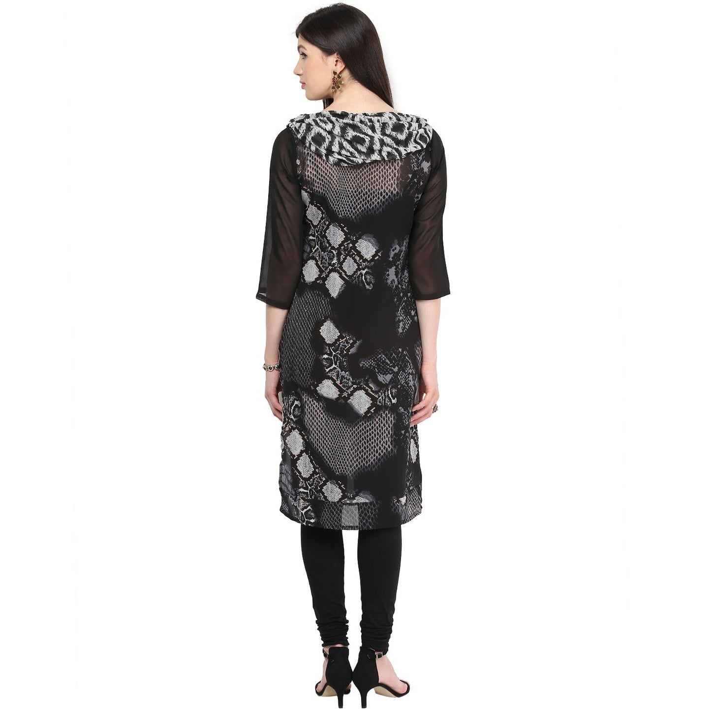 Finding Product Women's Monocromatic Cowl Kurti