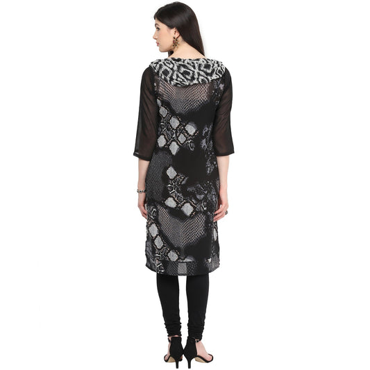 Finding Product Women's Monocromatic Cowl Kurti