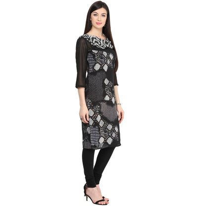 Finding Product Women's Monocromatic Cowl Kurti