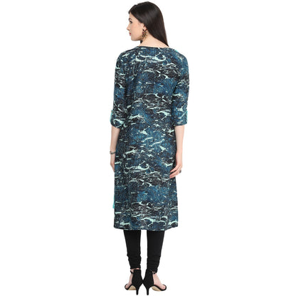 Finding Product Women's Boat Neck Side Buttoned Kurti