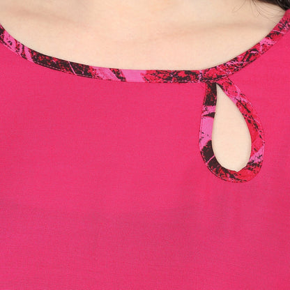 Finding Product Women's Boat Neck Side Buttoned Kurti