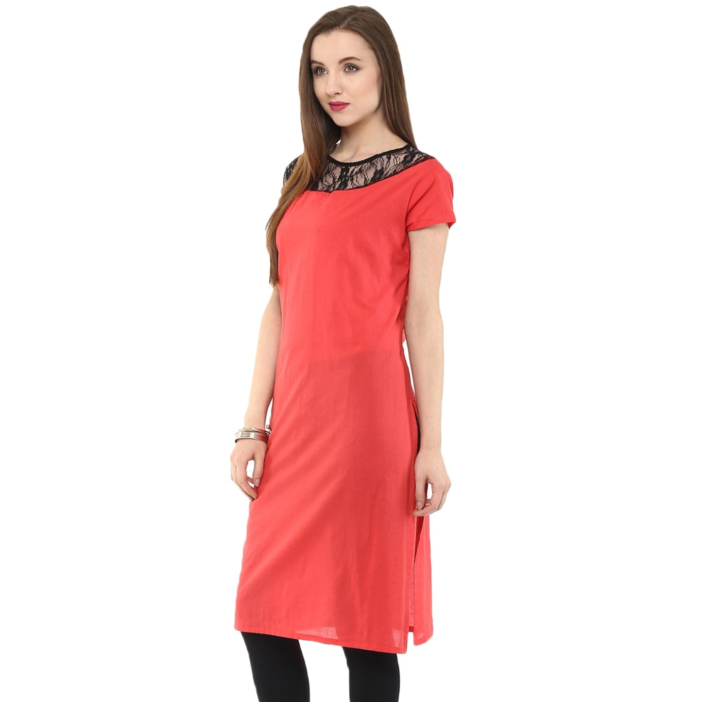 Finding Product Women's Asymmetric Lace Kurti