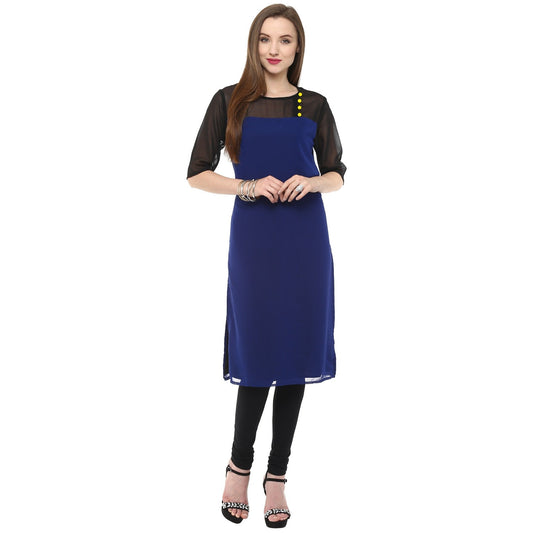 Finding Product Women's Sheer Yoke Kurti
