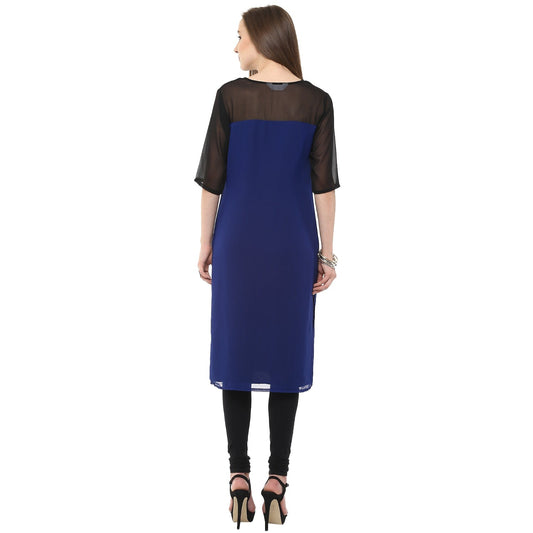 Finding Product Women's Sheer Yoke Kurti