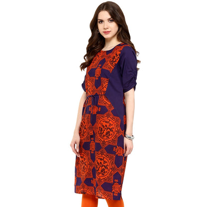 Finding Product Women's Blue Orange Dori Kurti