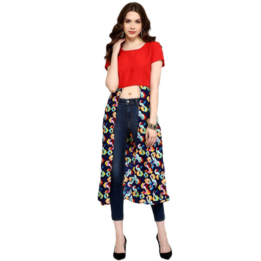 Finding Product Women's Bright Geometrical Print Kurti