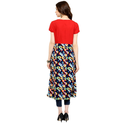 Finding Product Women's Bright Geometrical Print Kurti