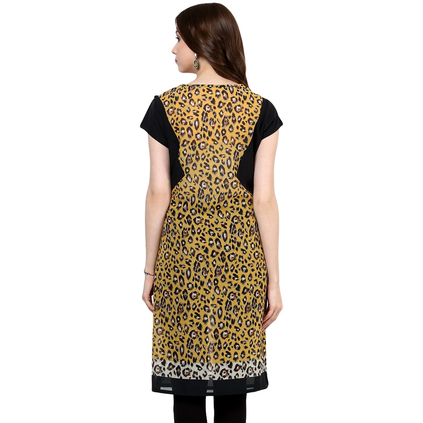 Finding Product Women's Animal Print Pom-Pom Kurti