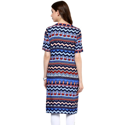 Finding Product Women's Astrix Print Kurti with Front Tie-Up