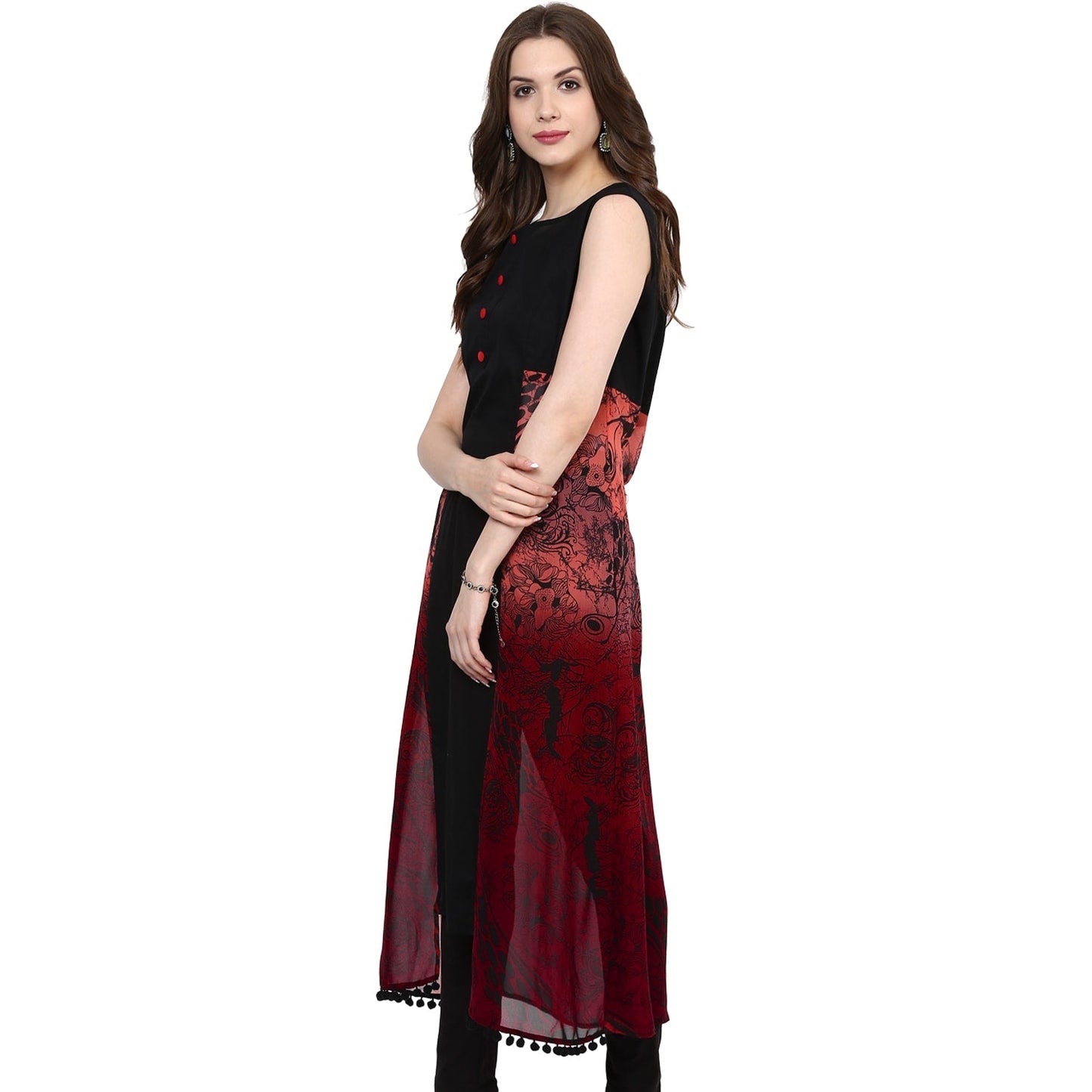 Finding Product Women's Abstract Print Ankle Length Kurti