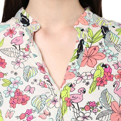 Finding Product Women's Neon Printed Top